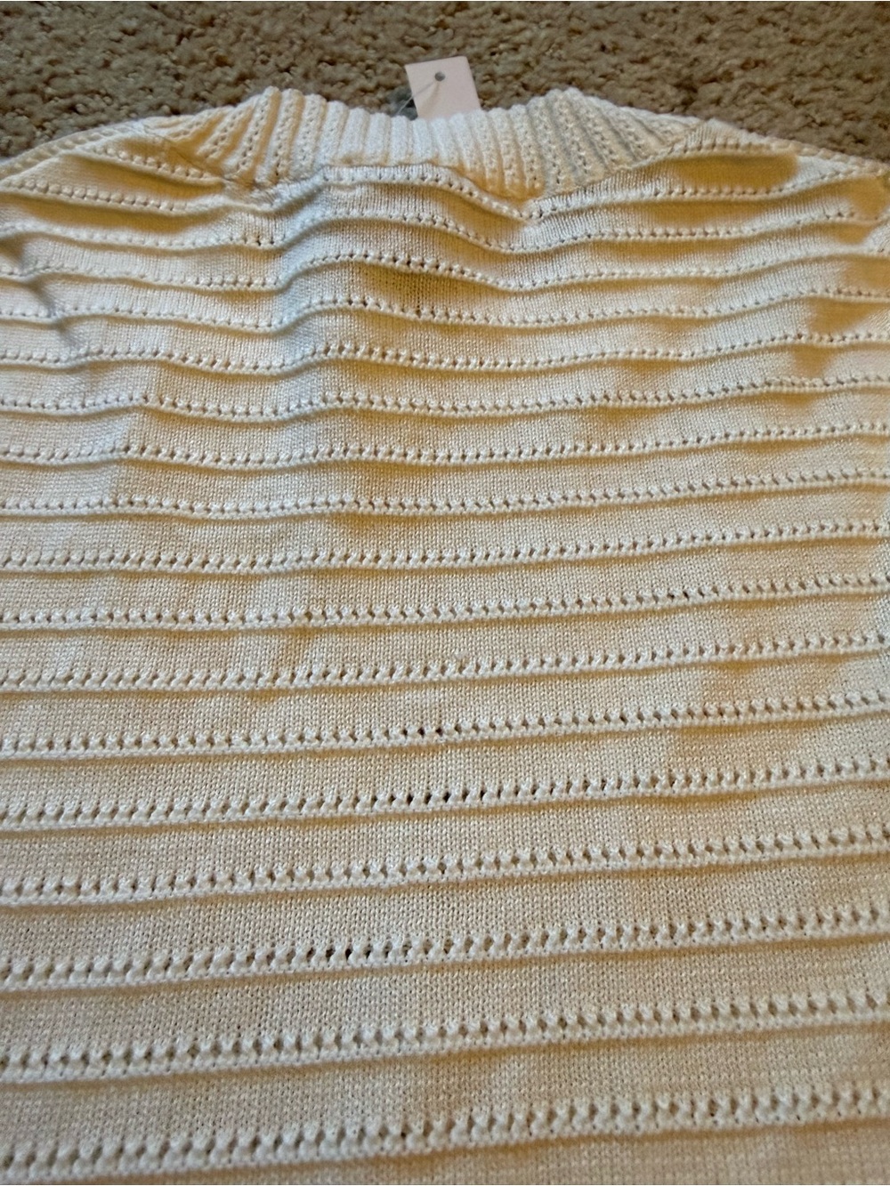 Madewell Cream Short-Sleeve Crewneck Knit Sweater - Picture 7 of 7